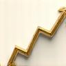 Icon of a graph showing financial growth